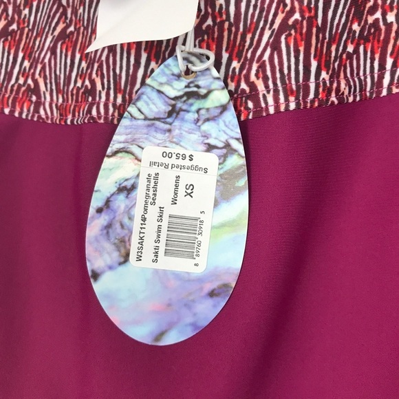 NWT Prana Swim Skirt in Pomegranate Seashells Size XS - Picture 8 of 10